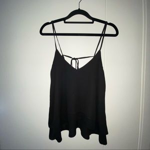 black tie back tank